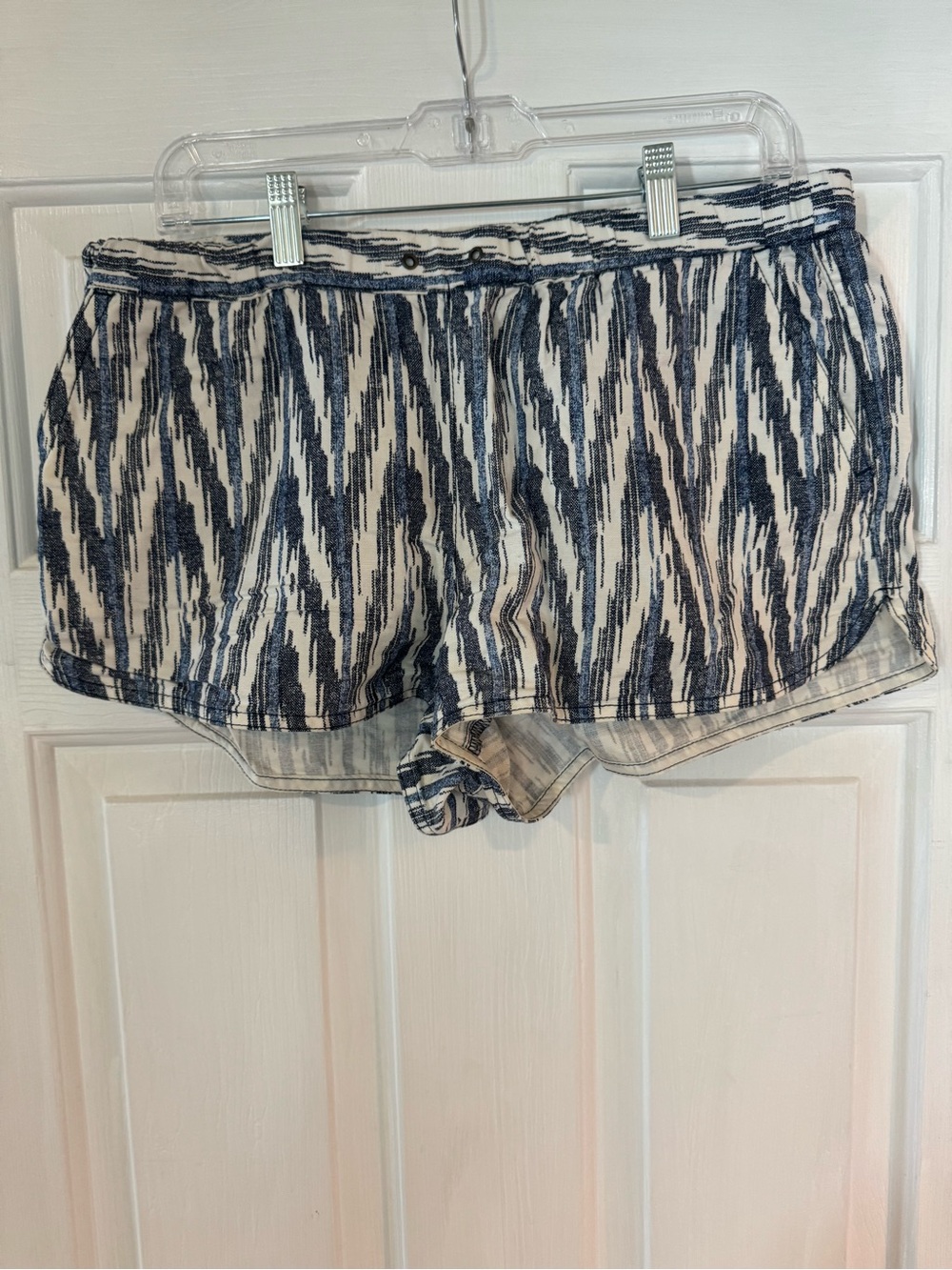 J. Crew Navy and White Patterned Shorts